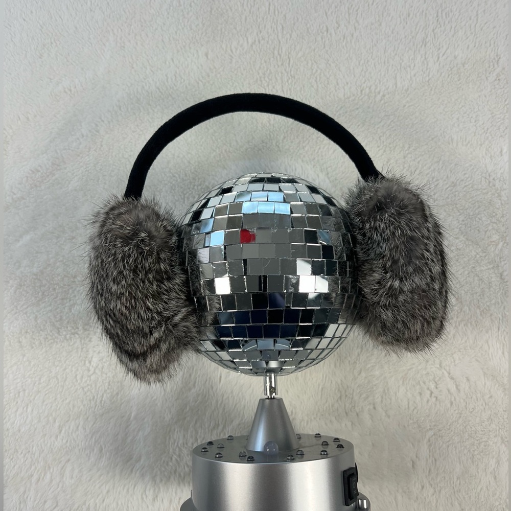 Fluffy Rabbit & Velvet Covered Earmuffs